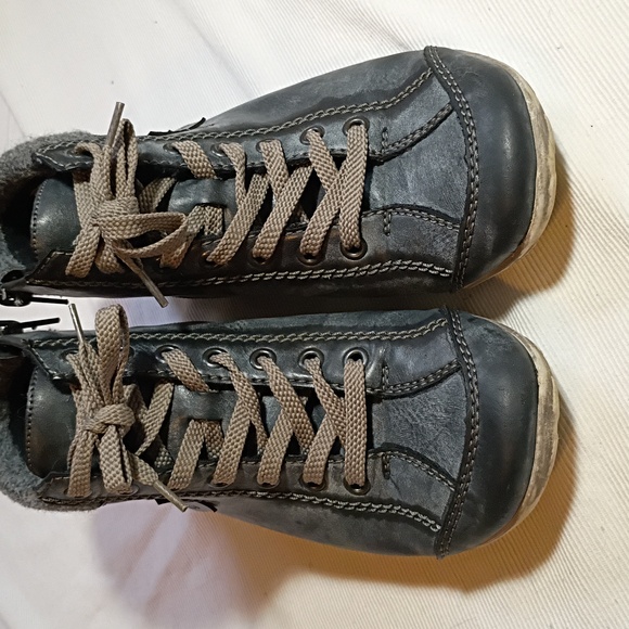 Rieker Lace Up Grungy Ankle Boots EU 38 - Picture 2 of 8